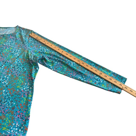 Land’s End Ditzy Floral Long Sleeve Rash Guard Athletic Tee Shirt Plus Sz 1X EUC - Picture 8 of 13